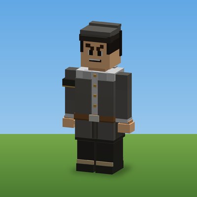 The Bailiff, rendered from the CropCorp game model