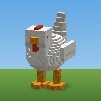 The Hen, rendered from the CropCorp game model