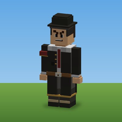 The Director, rendered from the CropCorp game model