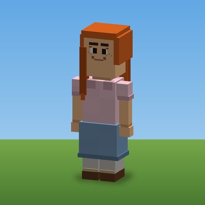 The Girl, rendered from the CropCorp game model