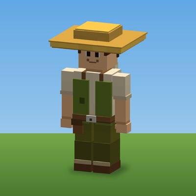 The Farmer, rendered from the CropCorp game model