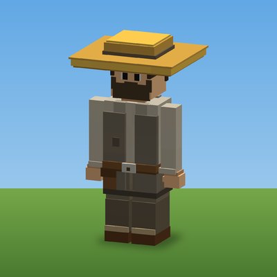 The Shepherd, rendered from the CropCorp game model