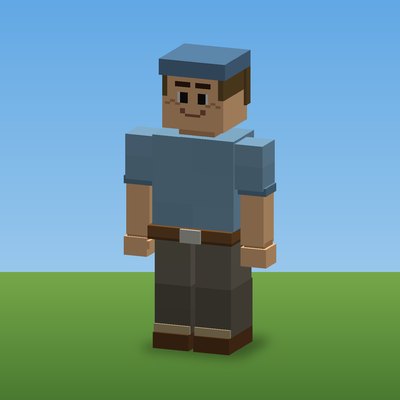 The Young Man, rendered from the CropCorp game model