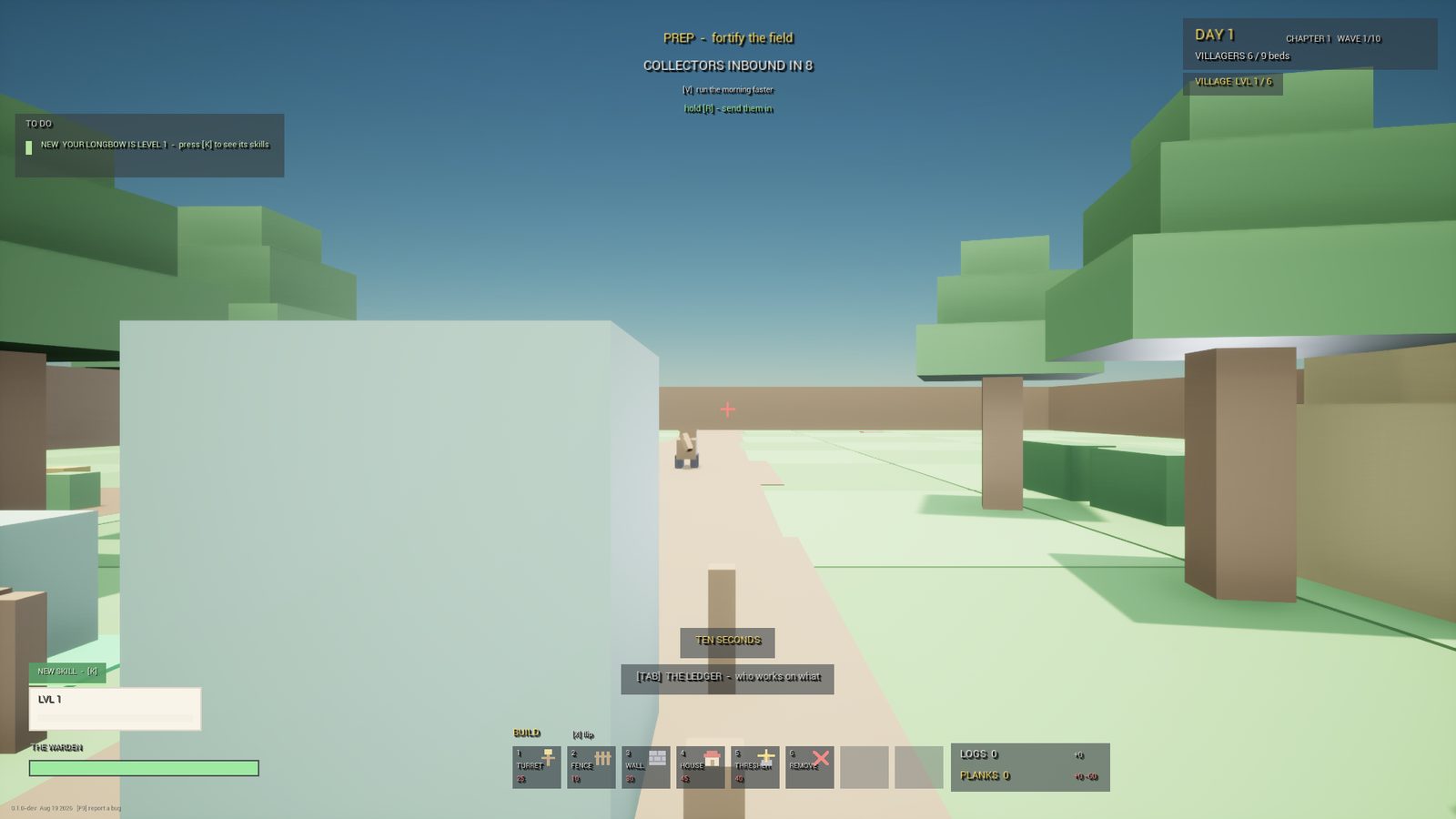 CropCorp screenshot — Before: the HUD at 1.0, which is what he played