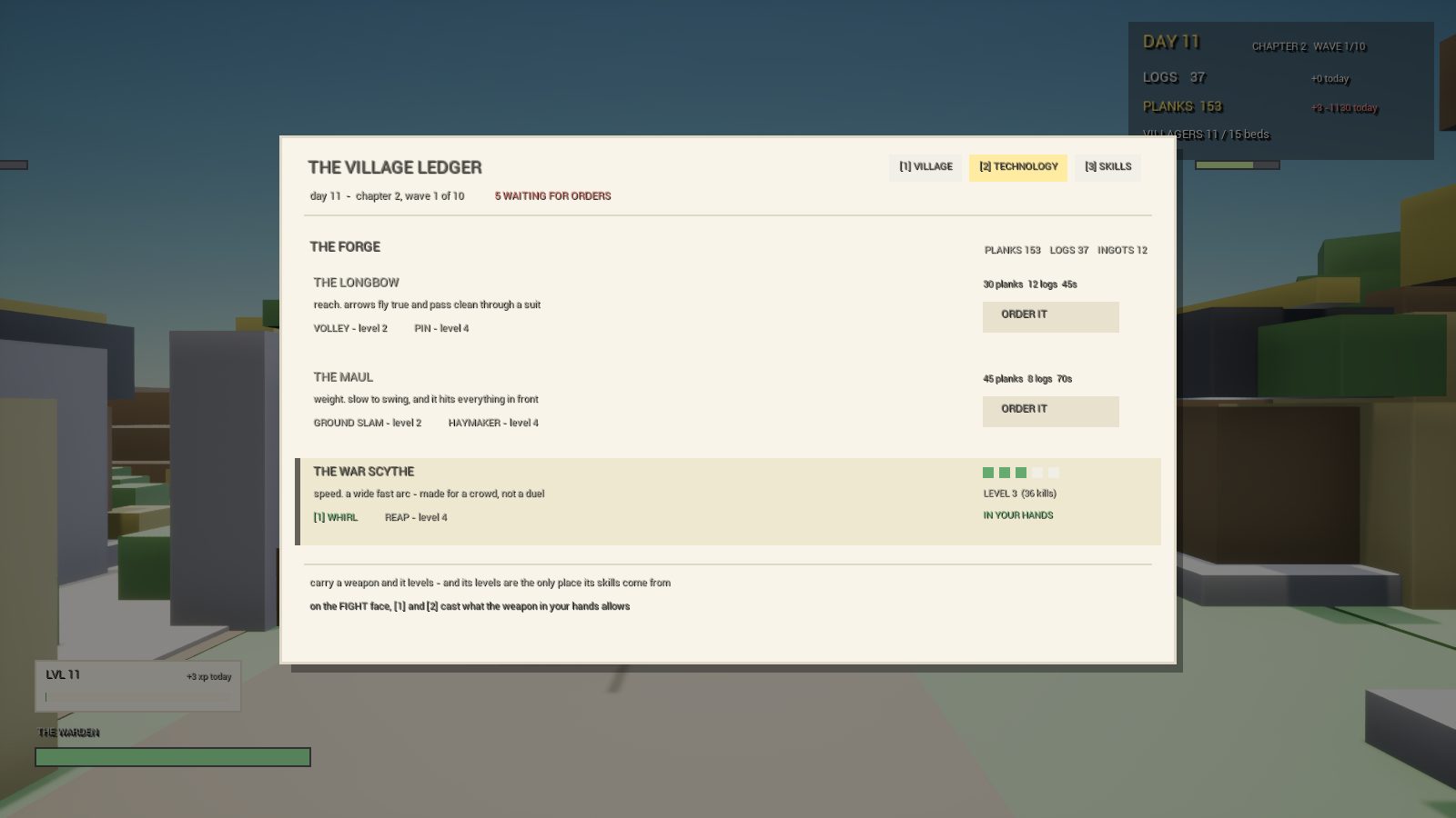 CropCorp screenshot — The forge page
