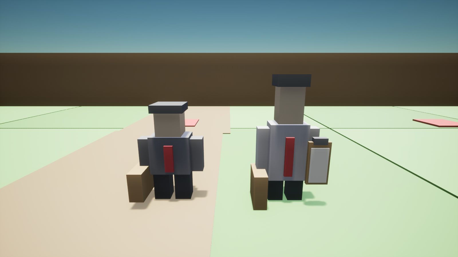 CropCorp screenshot — The Auditor beside an ordinary collector