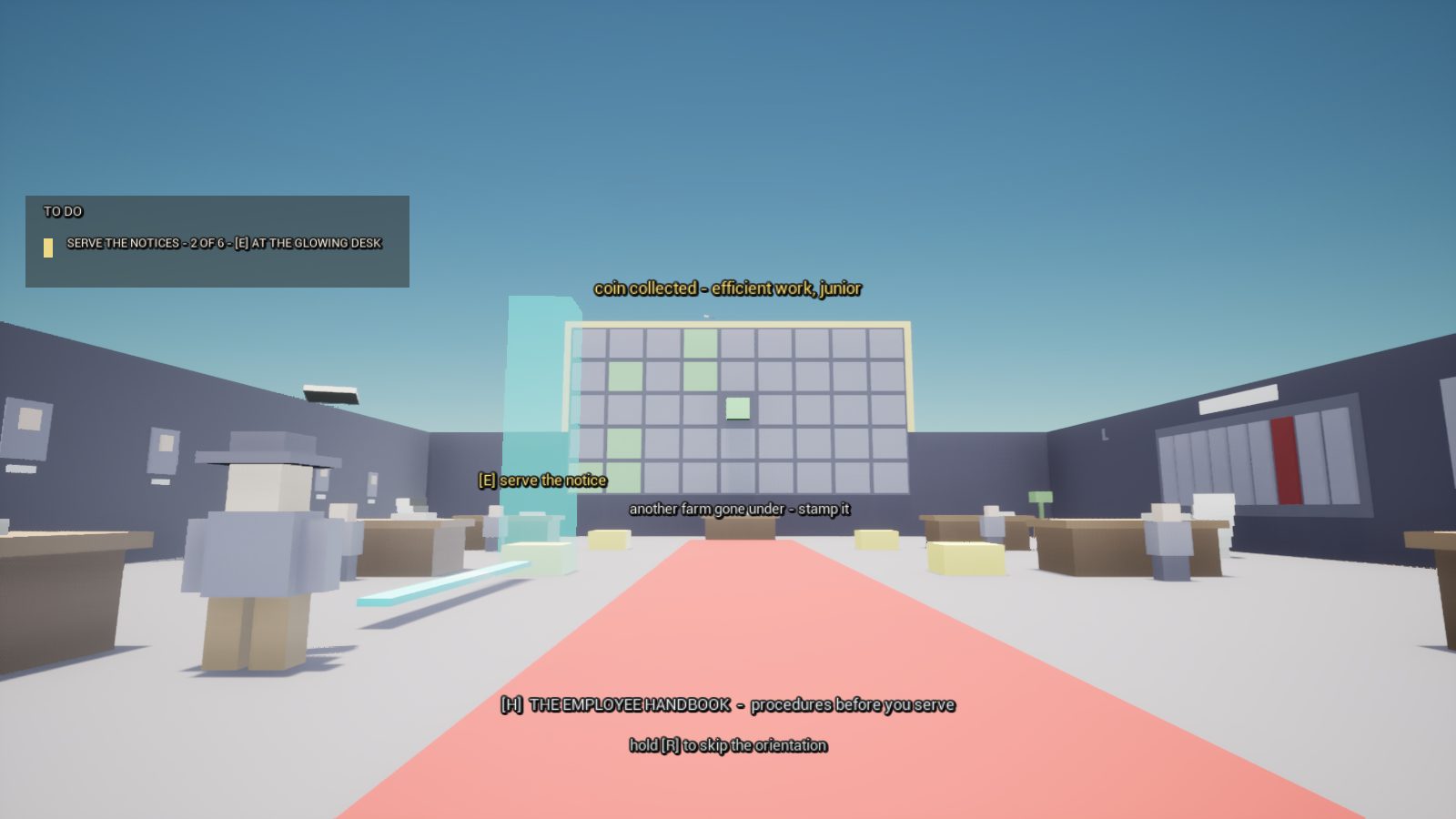 CropCorp screenshot — Serving the notices