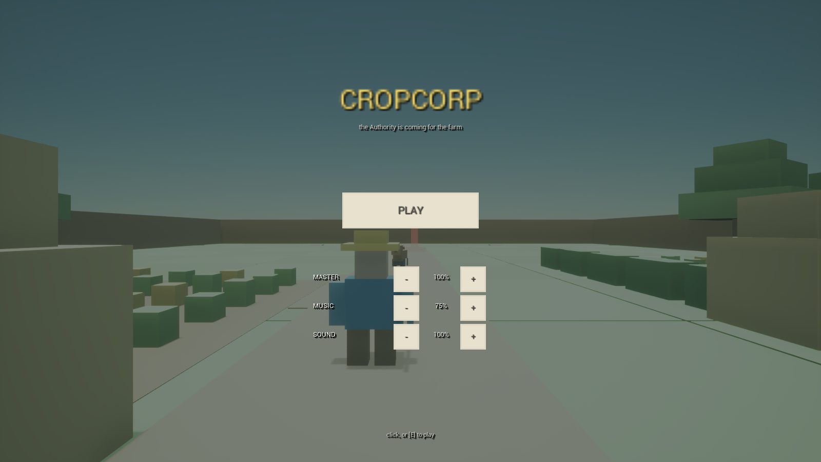 CropCorp screenshot — The front door