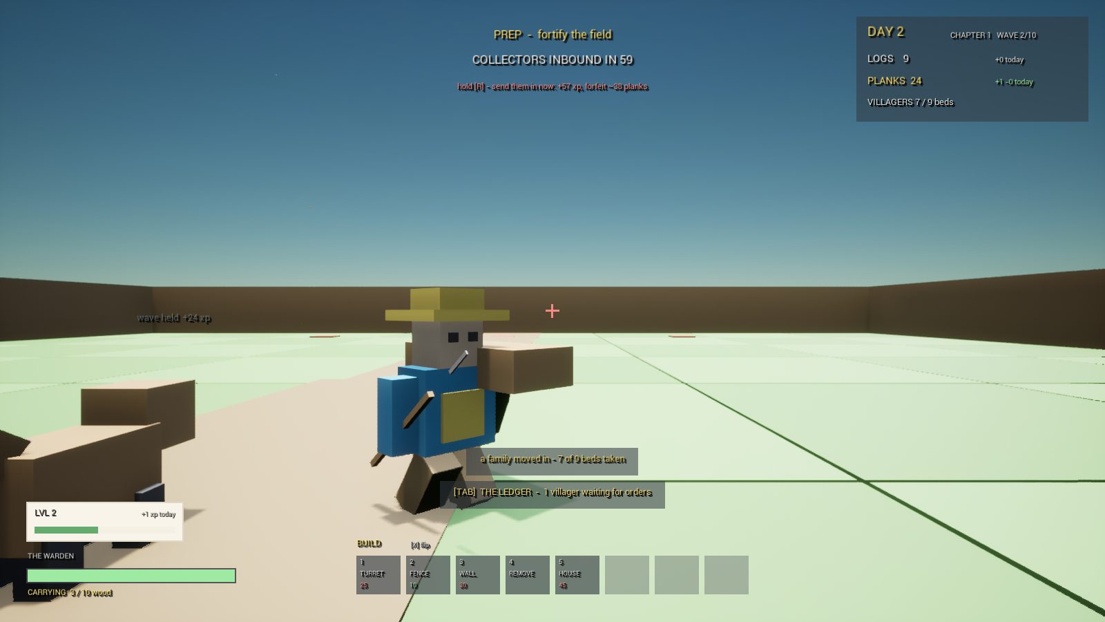 CropCorp screenshot — A family moved in
