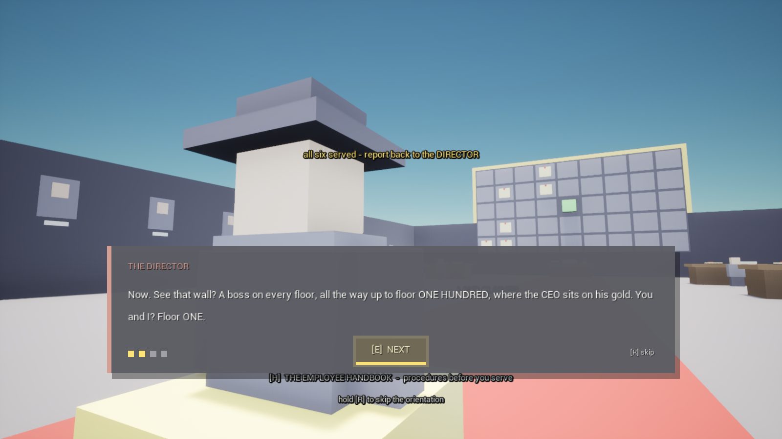 CropCorp screenshot — The debrief, and the promotion