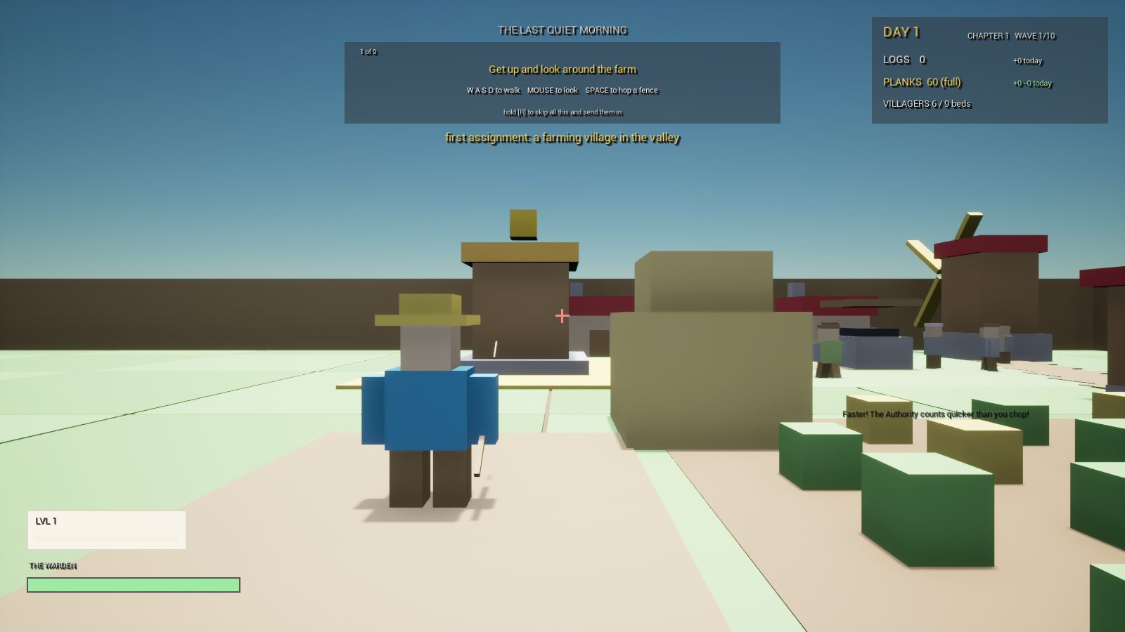 CropCorp screenshot — The smash cut to the valley