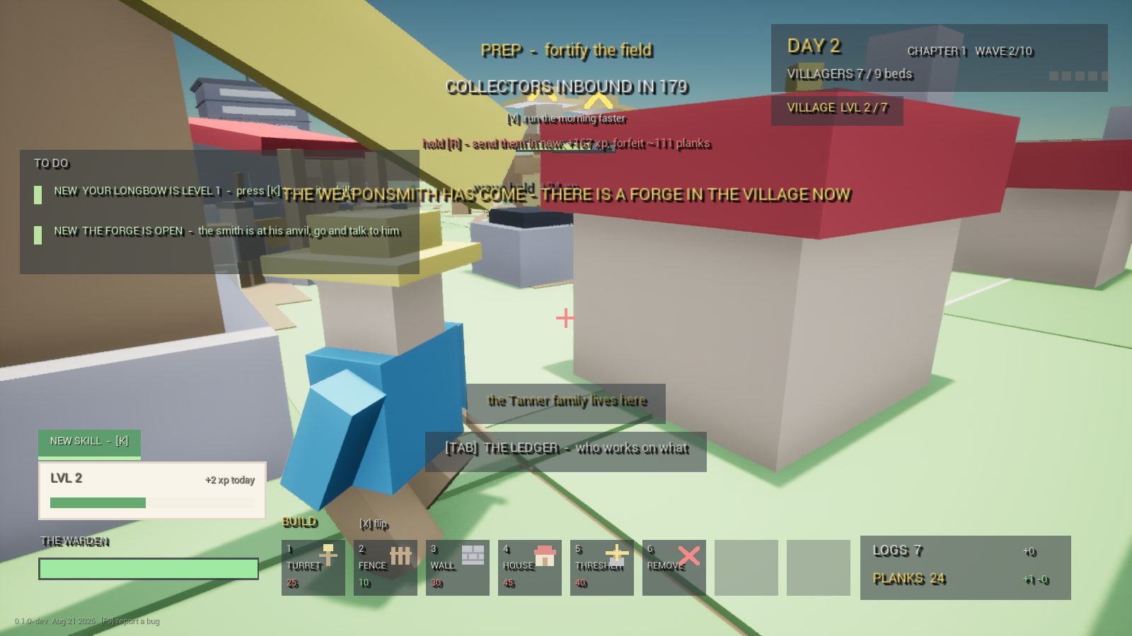 CropCorp screenshot — The Tanner family lives here