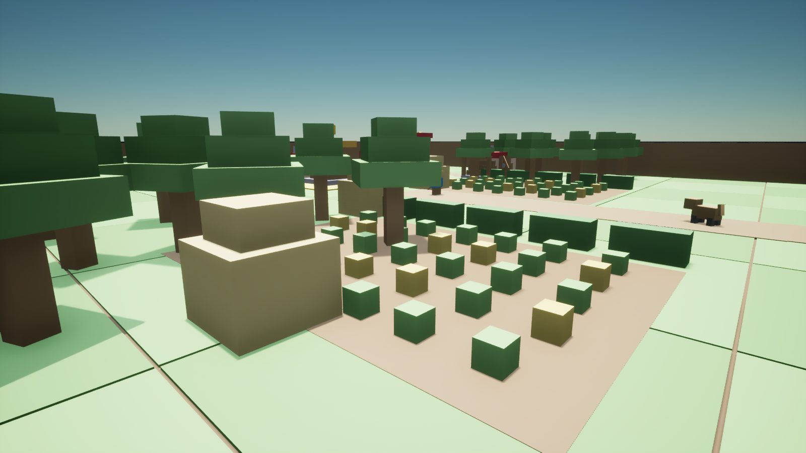 CropCorp screenshot — Crop fields and hedge lines