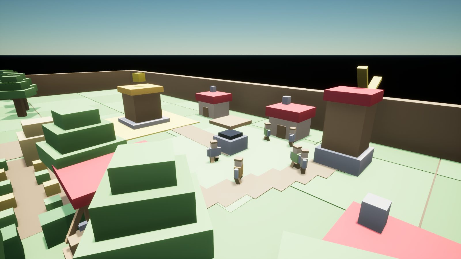 CropCorp screenshot — The village green